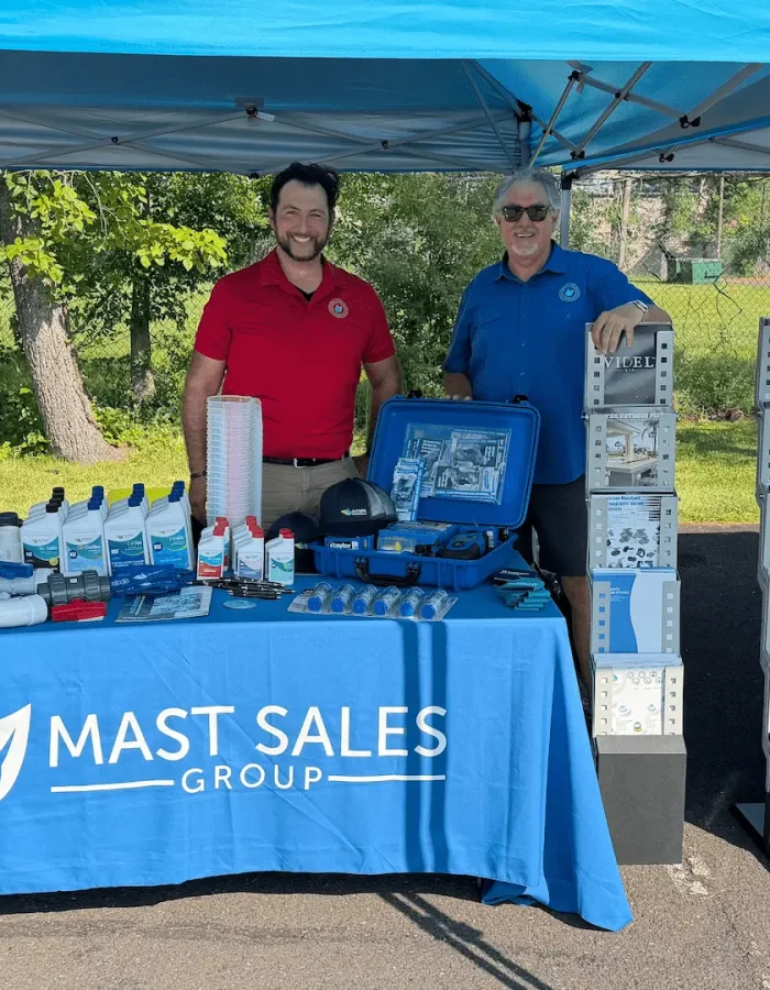 Jason and Charlie at tabling event